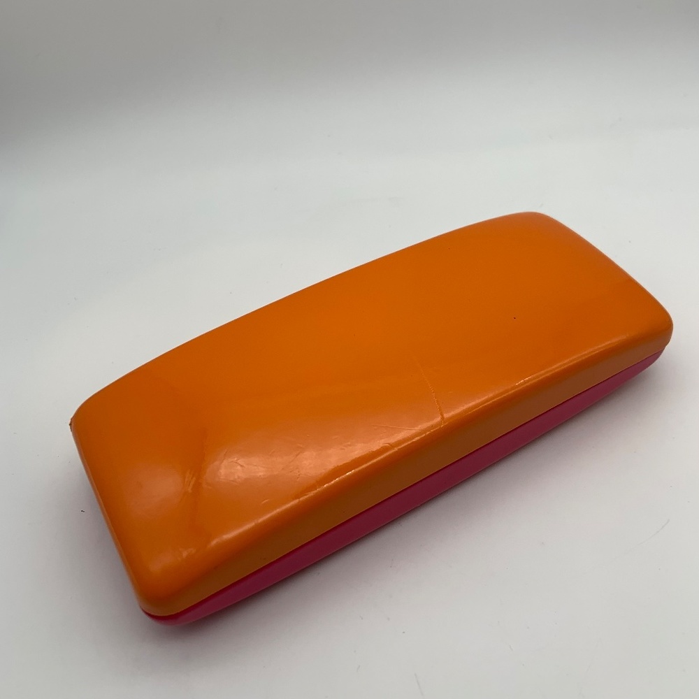 Kate Spade Women's Colorblock Pink & Orange Hard Glasses Case - Picture 6 of 13